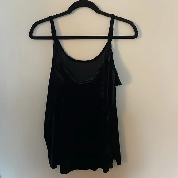 NWT Apt 9 Black Velvet Tank Top - Picture 2 of 6